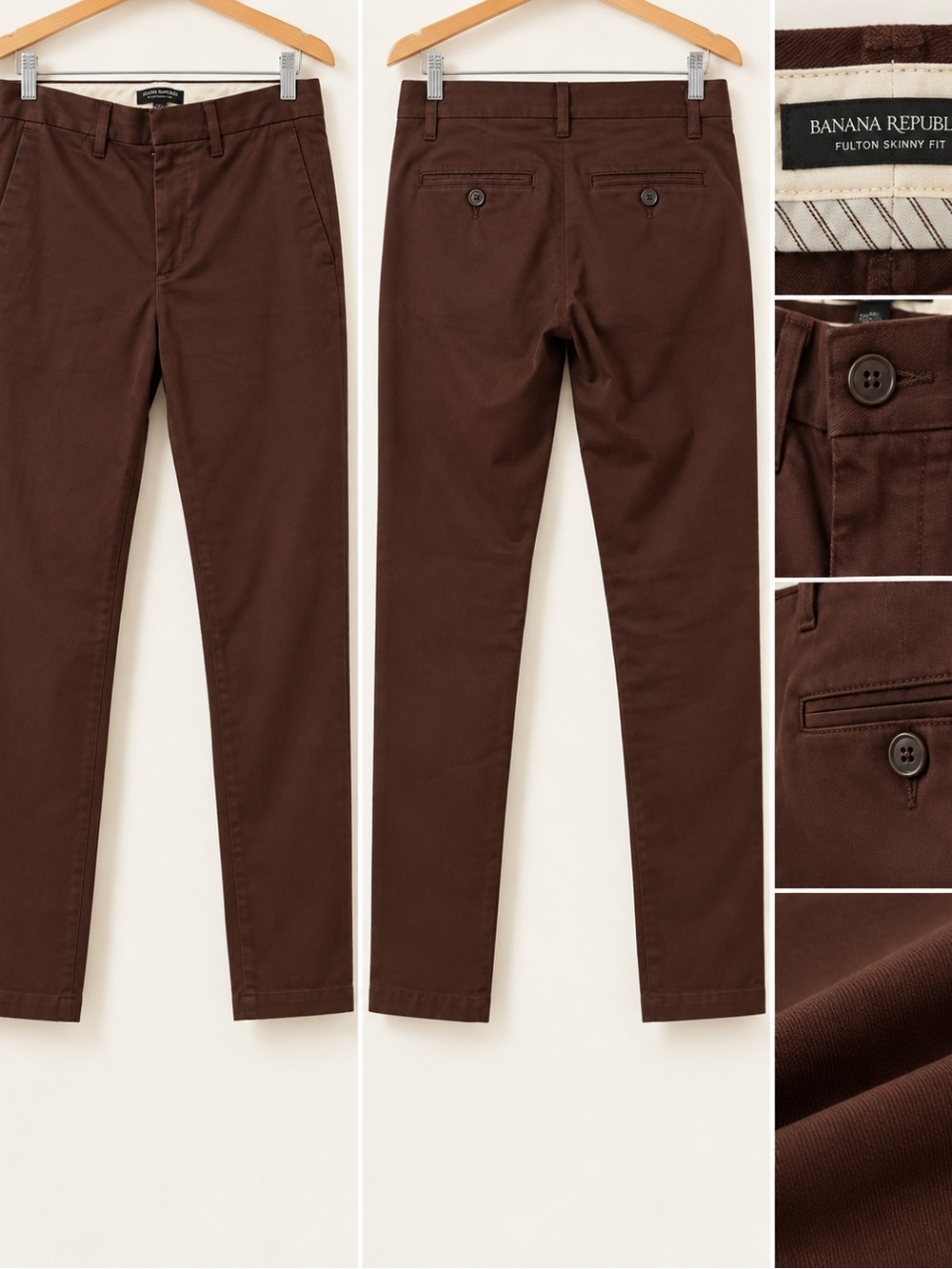 Banana Republic Brown Slim Chino Pants